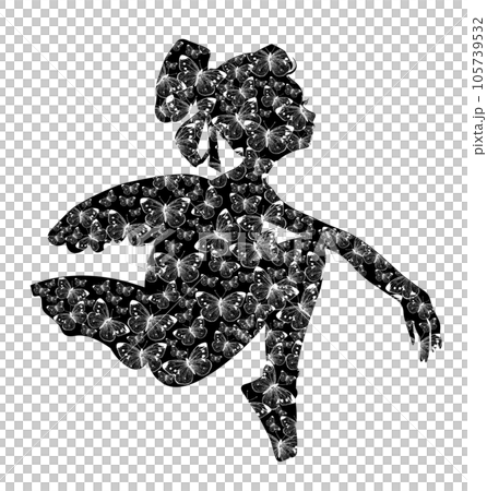 Cartoon fairy silhouette with magic wings. Watercolor hand drawn illustration. Design for baby shower party, birthday, cake, holiday celebration design, greetings card, invitation. Cartoon fairy silhouette with magic wings. Watercolor hand drawn illustration. Design for baby shower party, birthday, cake, holiday celebration design, greetings card, invitation. 105739532