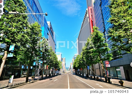 北海道札幌市 南1条通りの風景 北海道札幌市 南1条通りの風景 105740043