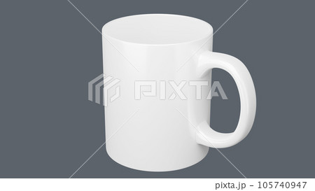 11oz white mugs on isolated background. 11oz white mugs on isolated background. 105740947
