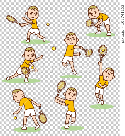 cute tennis illustration collection cute tennis illustration collection 105741152
