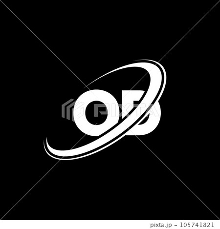 OD O D letter logo design. Initial letter OD linked circle uppercase monogram logo red and blue. OD logo, O D design. od, o d 105741821