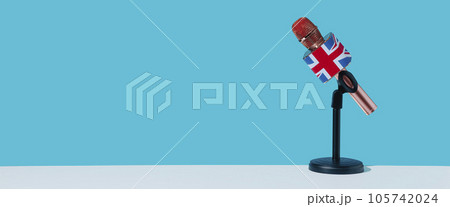 mic patterned with the union jack, banner format mic patterned with the union jack, banner format 105742024