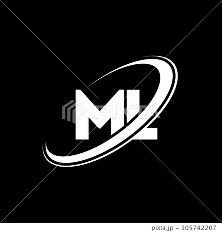 ML Initial handwriting logo design - stock vector 2651567 | Crushpixel