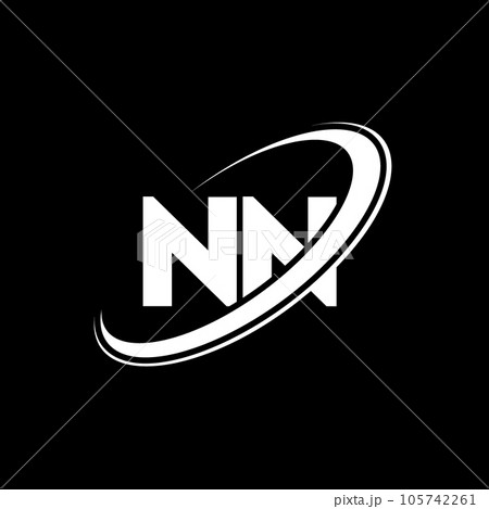 NN N N letter logo design. Initial letter NN...のイラスト素材 ...
