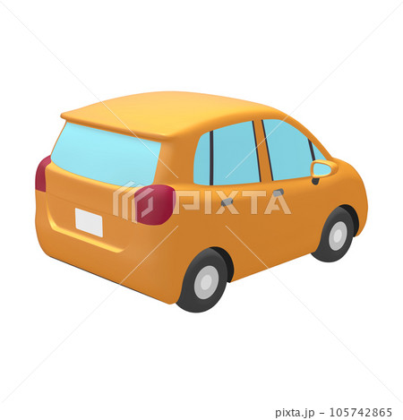 自動車のイラスト素材 デフォルメ コンパクトカー 5ドアハッチバック 山吹色(1_e) 自動車のイラスト素材 デフォルメ コンパクトカー 5ドアハッチバック 山吹色(1_e) 105742865