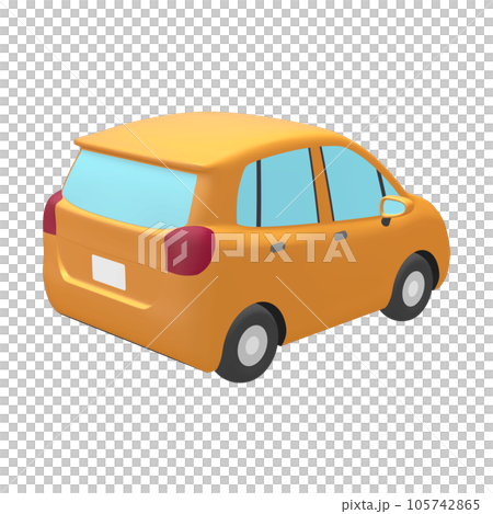 自動車のイラスト素材 デフォルメ コンパクトカー 5ドアハッチバック 山吹色(1_e) 自動車のイラスト素材 デフォルメ コンパクトカー 5ドアハッチバック 山吹色(1_e) 105742865