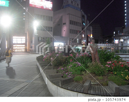 風景写真 横須賀中央駅前 夜のペデストリアンデッキ 風景写真 横須賀中央駅前 夜のペデストリアンデッキ 105743974