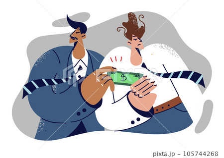 Corrupt business man receives bribe from partner, helping conclude unprofitable contract 105744268