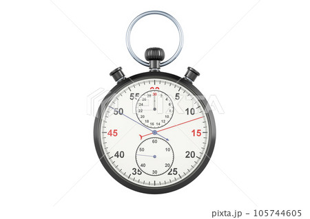 Stopwatch black, 3D rendering 105744605