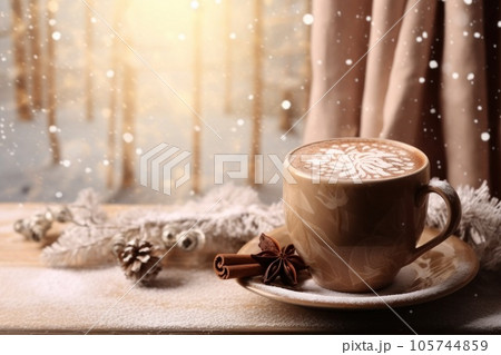 Cappuccino coffee cup 105744859