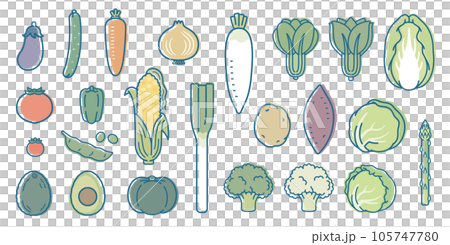 野菜イラストセット 野菜イラストセット 105747780
