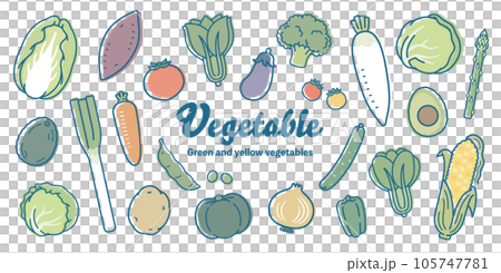 野菜イラストセット 野菜イラストセット 105747781