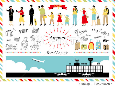 空港のイラスト素材集 空港のイラスト素材集 105748207