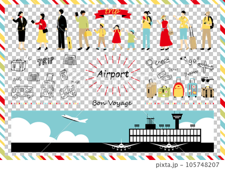 空港のイラスト素材集 空港のイラスト素材集 105748207