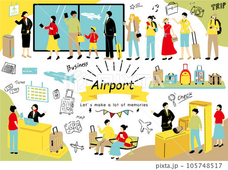 空港のイラスト素材集 105748517