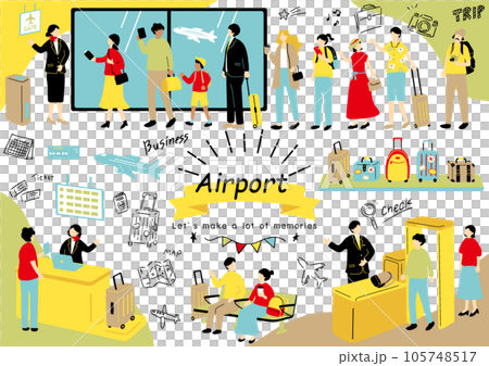 空港のイラスト素材集 105748517