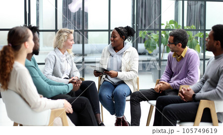 Executive Team Listening to Contrary Views from Colleague 105749619