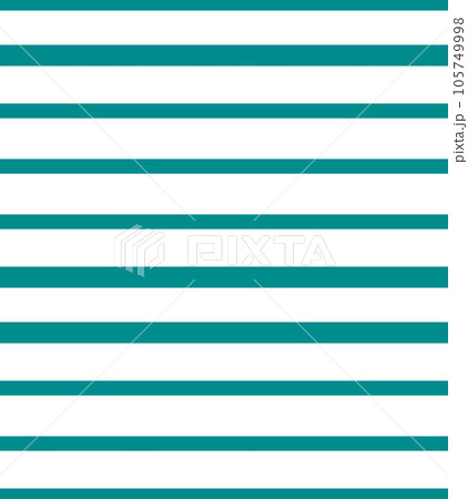 OLGA (1979) "breton stripes" textile seamless pattern. Late 1970s fashion style, fabric print (cool sea green and white irregular stripes). 105749998