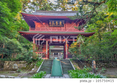 Daijouji, a Soto zen buddhist temple, Kanazawa, Japan. 105750415