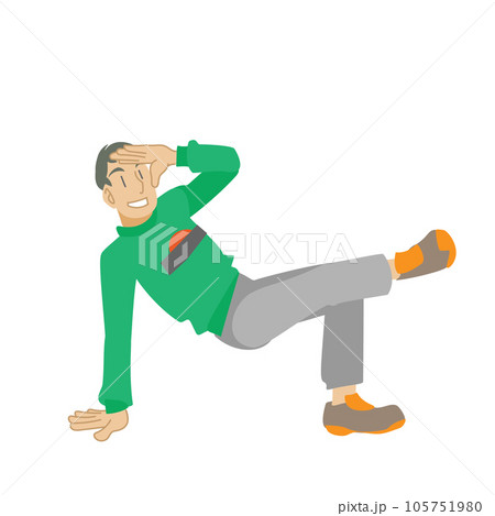 ブレイクダンスをする男性 105751980