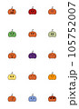 Cartoon Halloween icon set vector. pumpkin show different faces and emotions such as love, angry, surprise, happy, sad, thoughtful, excited, stick out tongue in white background. Vector illustration. Cartoon Halloween icon set vector. pumpkin show different faces and emotions such as love, angry, surprise, happy, sad, thoughtful, excited, stick out tongue in white background. Vector illustration. 105752007