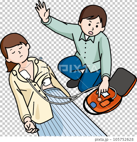 一名男子用 AED 救出一名女子 105752628