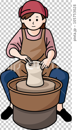Woman of potter 105753028