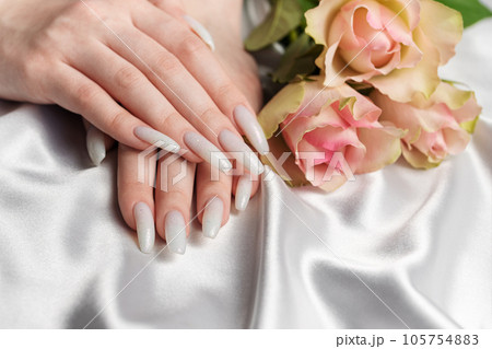 Stylish trendy female manicure. 105754883