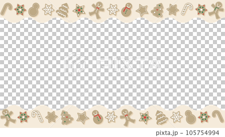 Background frame illustration with gingerbread man cookies Background frame illustration with gingerbread man cookies 105754994