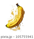 Banana with honey. 105755941