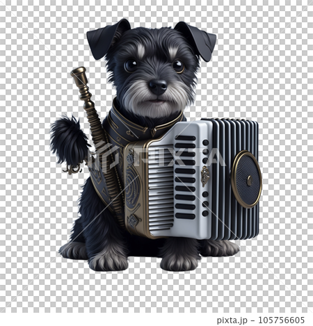 迷你雪納瑞表演手風琴版 105756605