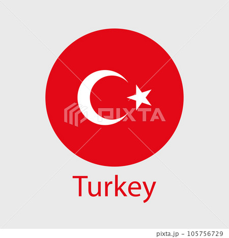 Turkey flag vector icon Turkey flag vector icon 105756729