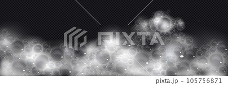 White bath soap foam with bubble vector background 105756871