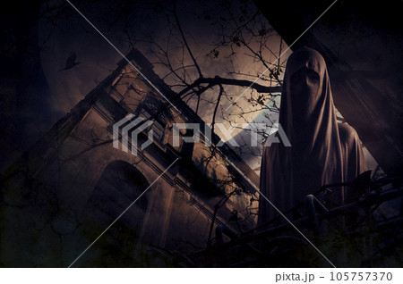 Halloween mystery concept, Generative AI 105757370