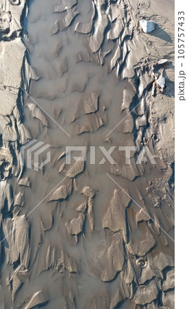 Blurry image of sand pattern. Abstract nature background. 105757433