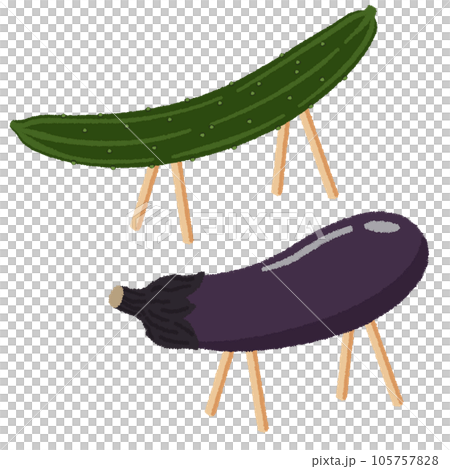 精霊馬のイラスト 105757828