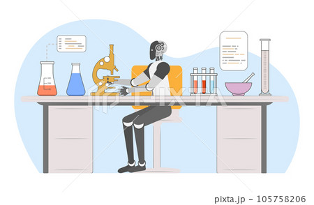 Science Lab Test Robot Medicine Automated Robotic 105758206