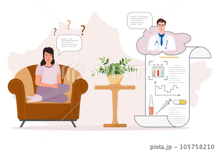 Girl Doctor Medical Test Question Medicine Health 105758210
