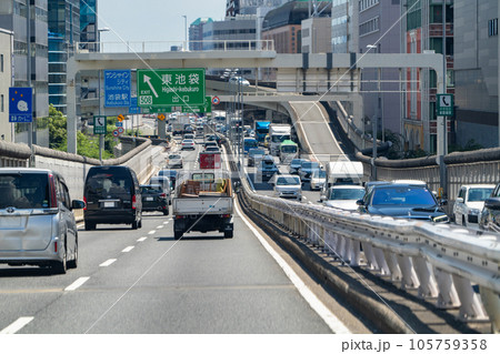 《東京都》交通渋滞・首都高速ラッシュアワー 105759358