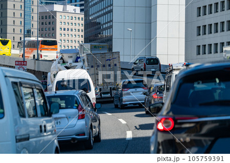 《東京都》交通渋滞・首都高速ラッシュアワー 《東京都》交通渋滞・首都高速ラッシュアワー 105759391