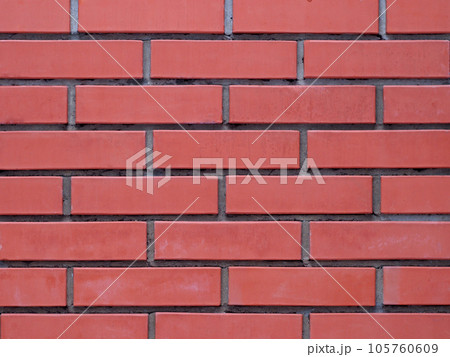 Wall of red brick. 105760609