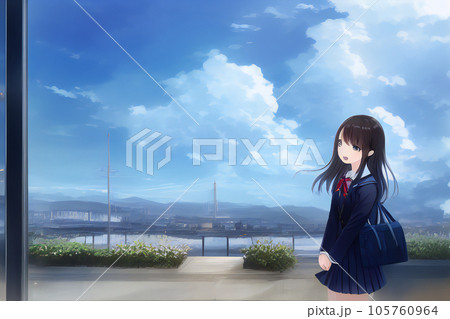 【AI生成画像】制服の似合う女子高生 105760964