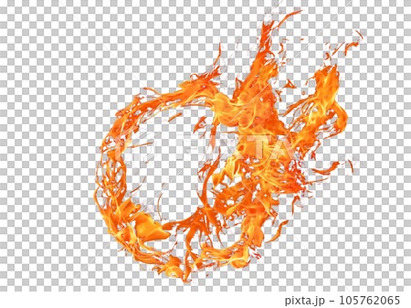 抽象的な炎のイラスト 抽象的な炎のイラスト 105762065