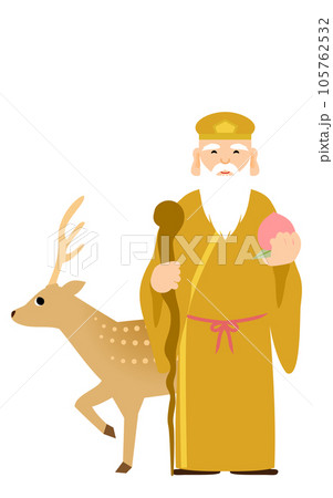 七福神　大黒天のシンプルでかわいいイラスト 105762532