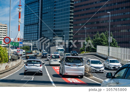 《東京都》交通渋滞・首都高速ラッシュアワー 105765800