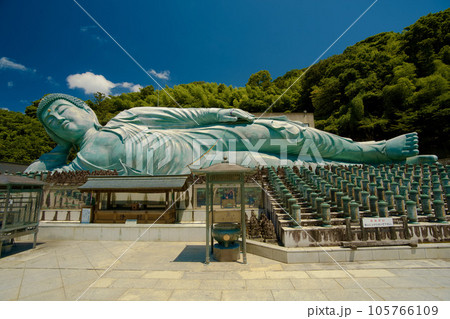 福岡　南蔵院　釈迦　涅槃像　正面 105766109