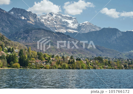 A landscape around Lake Annecy, Haute-Savoie, France. A landscape around Lake Annecy, Haute-Savoie, France. 105766172