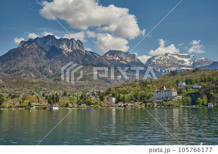 A landscape around Lake Annecy, Haute-Savoie, France. A landscape around Lake Annecy, Haute-Savoie, France. 105766177