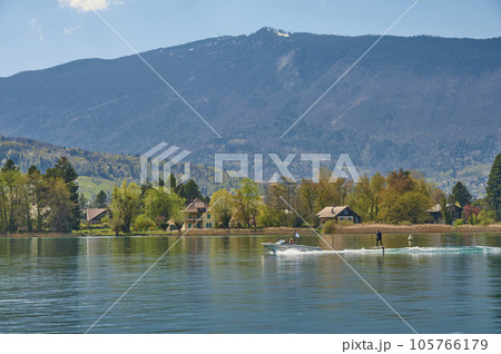 A landscape around Lake Annecy, Haute-Savoie, France. A landscape around Lake Annecy, Haute-Savoie, France. 105766179