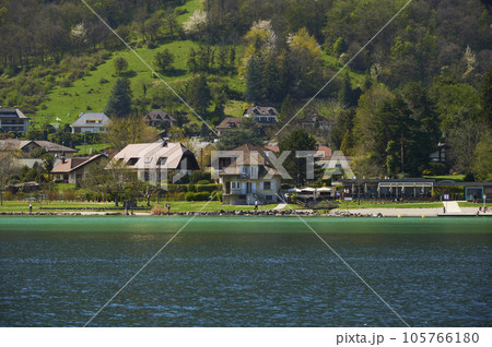 A landscape around Lake Annecy, Haute-Savoie, France. 105766180